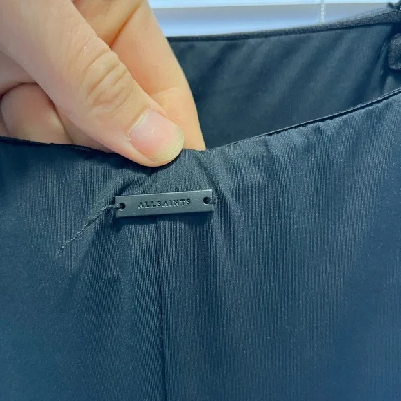 All Saints Charlie Black Midi Dress - Picture 7 of 11